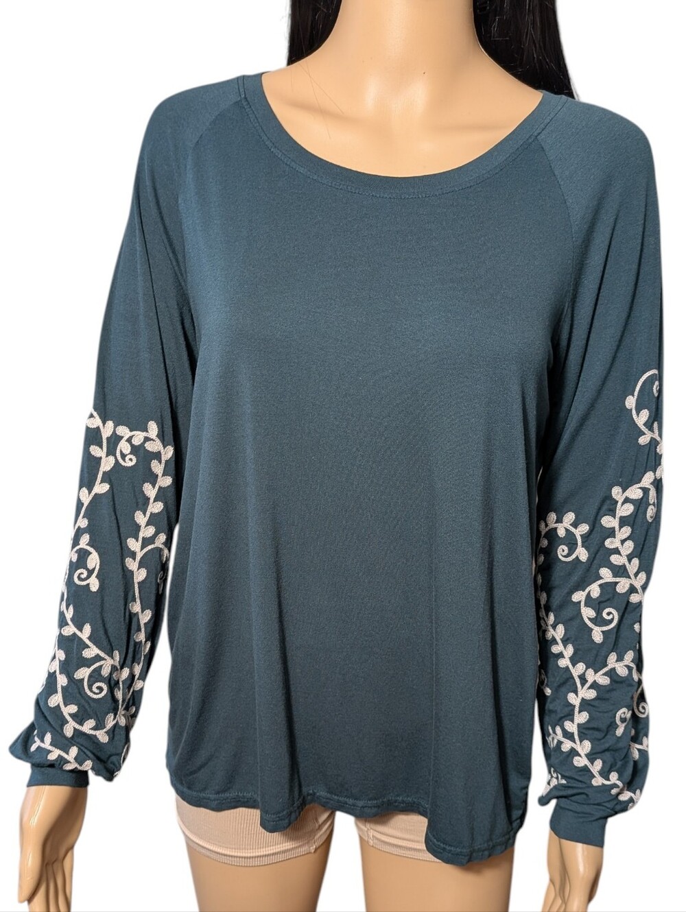 Aventura Forest Green Embroidered Shirt
